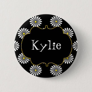 Personalisiertes Blumen-Power Brights Button