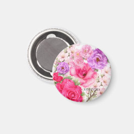 Personalisiertes Blumendesign Magnet
