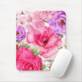 Personalisiertes Blumendesign Mousepad