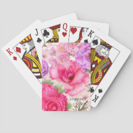 Personalisiertes Blumendesign Spielkarten
