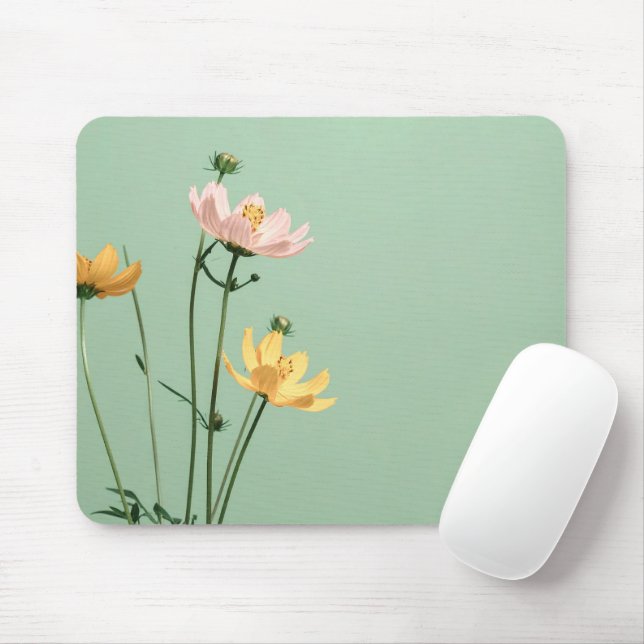 Personalisiertes Blumenfoto Modern Mousepad (Mit Mouse)