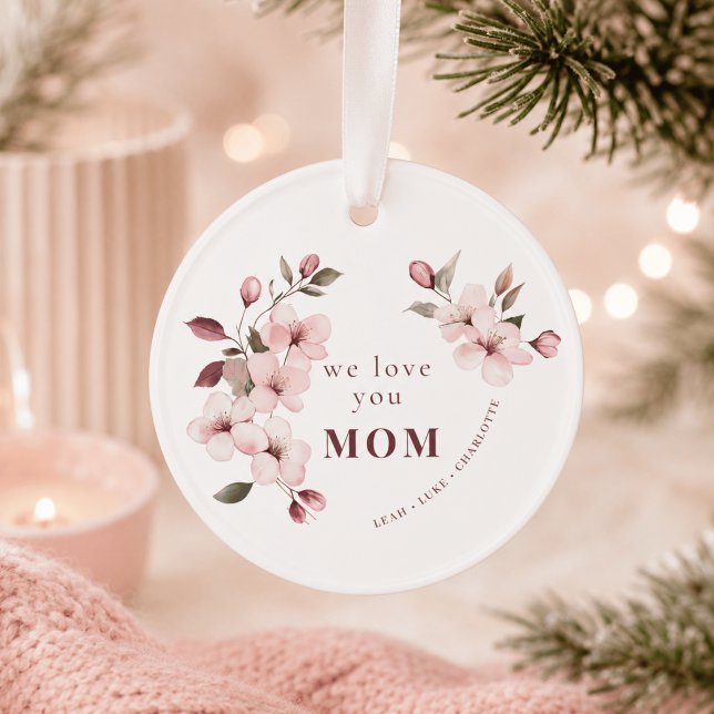 Personalisiertes Blumengeschenk zum Muttertag Ornament (Von Creator hochgeladen)