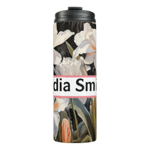 Personalisiertes Blumengetränk Thermosbecher
