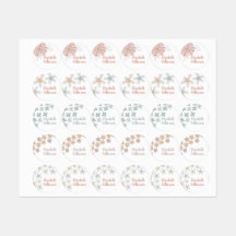 Personalisiertes Blumenmedley-Kid-Bekleidungslabel