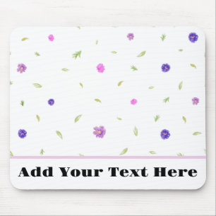 Personalisiertes Blumenmousepad - Geschenk für die Mousepad