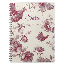 Personalisiertes Blumennotizbuch – Benutzerdefinie Notizblock