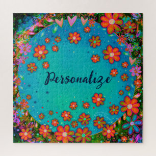 Personalisiertes Blumenpuzzle Puzzle
