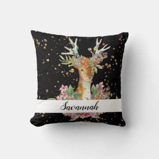 Personalisiertes Blumenwild Kissen