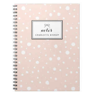 Personalisiertes Blush-Snow Dropdown-Muster Notizblock