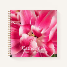 Personalisiertes Blush Tulip Dreams Blumenjournal