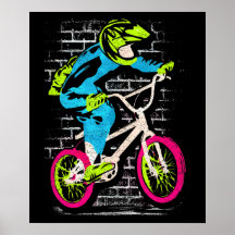 Personalisiertes Bmx-Poster - Bmx Bike Graffiti