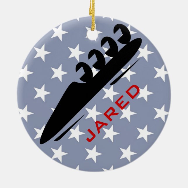 Personalisiertes BobSledding Ornament (Hinten)