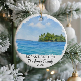 Personalisiertes Bocas Del Toro Keramik-Ornament, Keramik Ornament