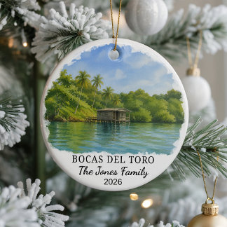 Personalisiertes Bocas Del Toro Keramik-Ornament, Keramik Ornament