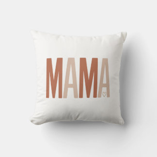 Personalisiertes Boho MAMA Erde-Ton Muttertag  Kissen