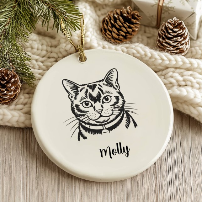 Personalisiertes Bombay-Katzen-Weihnachten Keramik Ornament (Von Creator hochgeladen)