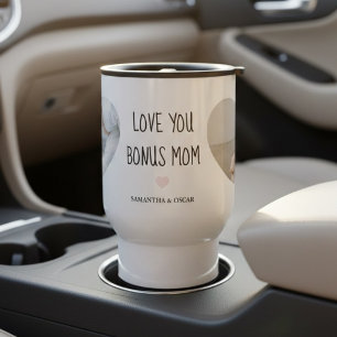 Personalisiertes Bonus-Mama-Geschenk mit Foto Reisebecher