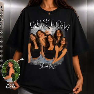 Personalisiertes Bootleg 90er Retro Freundin Vinta T-Shirt