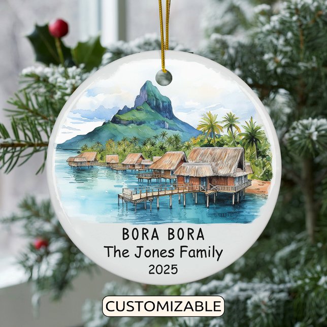 Personalisiertes Bora-Ornament, Ozeanien Keramik Ornament (Von Creator hochgeladen)