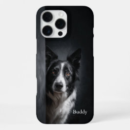 Personalisiertes Border Collie-Porträt iPhone 16 Pro Max Hülle
