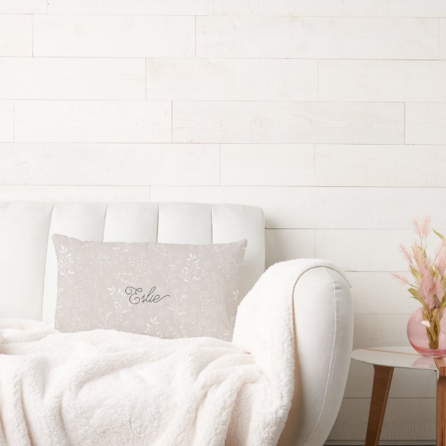 Personalisiertes botanisches Kissen (Liege)