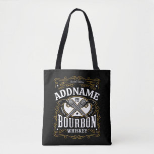 Personalisiertes Bourbon-Vintage-Gewehr-Whiskey-Et