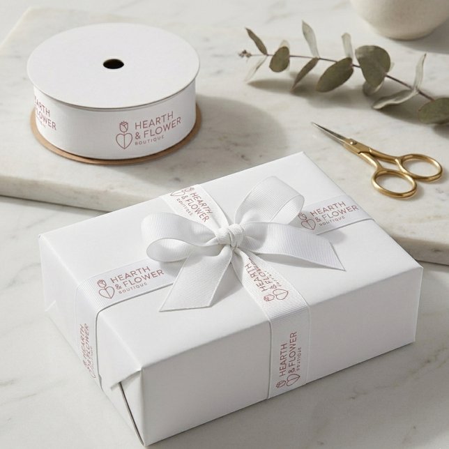 Personalisiertes Boutique-Logo Ripsband (Personalized Boutique Logo Grosgrain Ribbon)