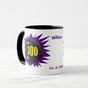 Personalisiertes Bowling 300 Spiel, Bowlingball-Th Tasse