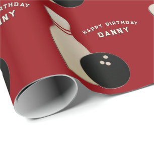 Personalisiertes Bowling-Geschenkpapier Geschenkpapier