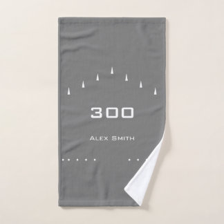 Personalisiertes Bowlinghandtuch | Grau Handtuch