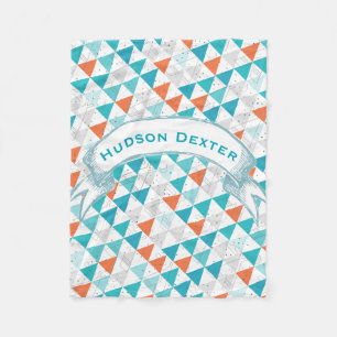 Personalisiertes Boy Room Modernes Arrow Muster Fleecedecke