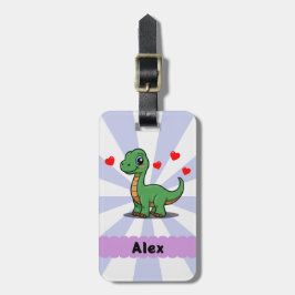 Personalisiertes Brachiosaurus-Dinosaurier-Gepäcka Gepäckanhänger
