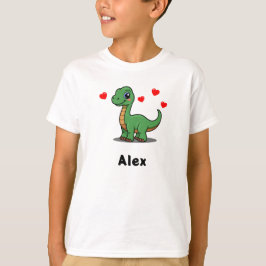 Personalisiertes Brachiosaurus-Dinosaurier-Kinder- T-Shirt