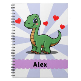 Personalisiertes Brachiosaurus-Dinosaurier-Notizbu Notizblock