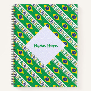 Personalisiertes Brasilien-Erbe Notizbuch