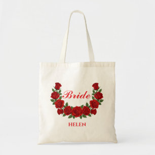 Personalisiertes Braut Blumenstrauß mit individuel Tragetasche