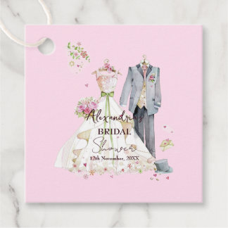 Personalisiertes Brautbad Hochzeitskleid Geschenkanhänger