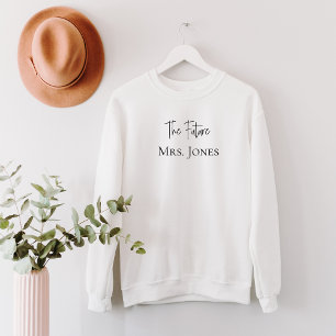Personalisiertes Brautgeschenk mit Namen der zukün Sweatshirt