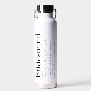 Personalisiertes Brautjungfern-Geschenk mit Defini Trinkflasche