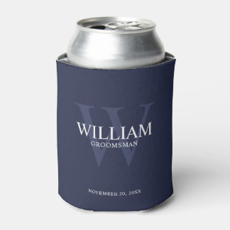 Personalisiertes Brautjunggesellen-Monogramm & Nam Dosenkühler