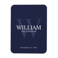 Personalisiertes Brautjunggesellen-Monogramm & Nam