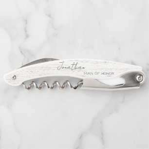 Personalisiertes Brautparty aus Whitewusch Kellnermesser