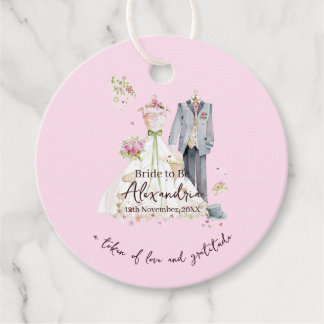 Personalisiertes Brautparty-Hochzeitskleid Geschenkanhänger