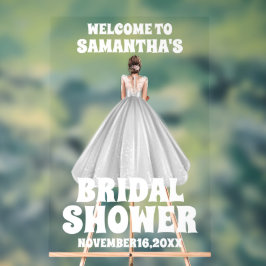 Personalisiertes Brautparty Willkommen Acrylschild