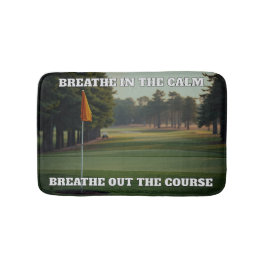 Personalisiertes Breaathe in Breathe Golf Badematte