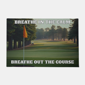Personalisiertes Breaathe in Breathe Golf Fußmatte
