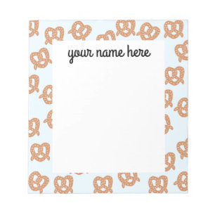 Personalisiertes Bretzel-Notepad Notizblock