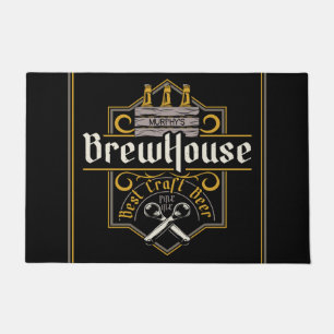 Personalisiertes BrewHouse Best Craft Bier Ale Bar Fußmatte