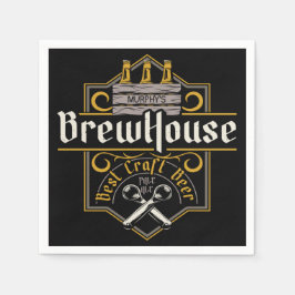 Personalisiertes BrewHouse Best Craft Bier Ale Bar Serviette