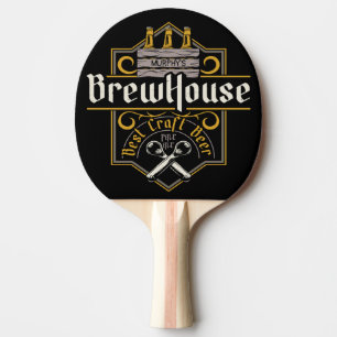 Personalisiertes BrewHouse Best Craft Bier Ale Bar Tischtennis Schläger